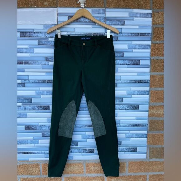 Polo Ralph Lauren Sz 4 Jodhpurs Equestrian Stretch Riding  Pants Dark Green NWT - Picture 3 of 14